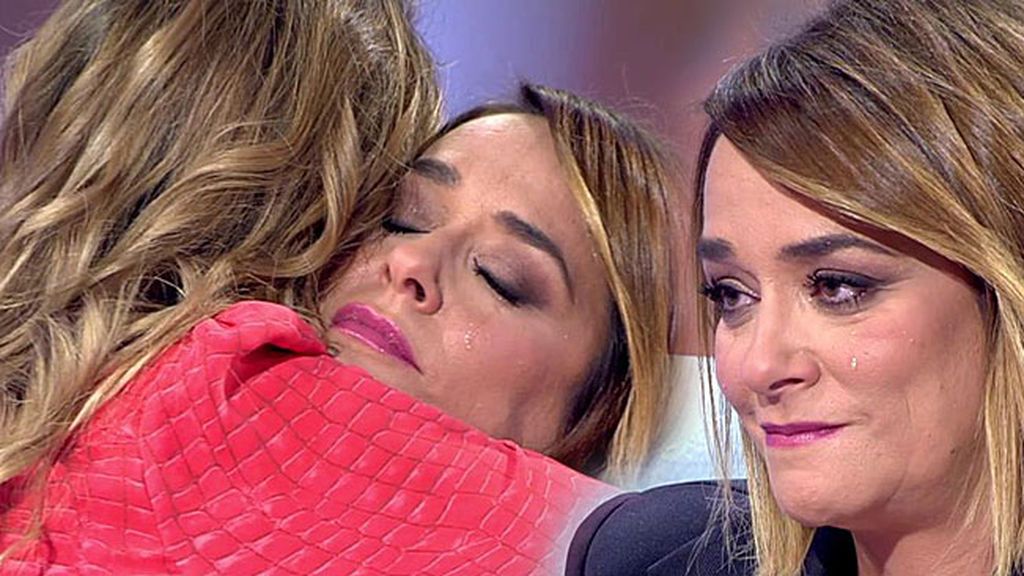 Toñi Moreno se derrumba cuando Carlota Corredera habla de la pérdida de su padre
