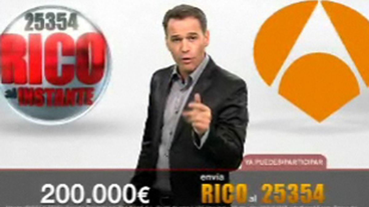 Carlos Lozano en 'Rico al instante' (Antena 3).