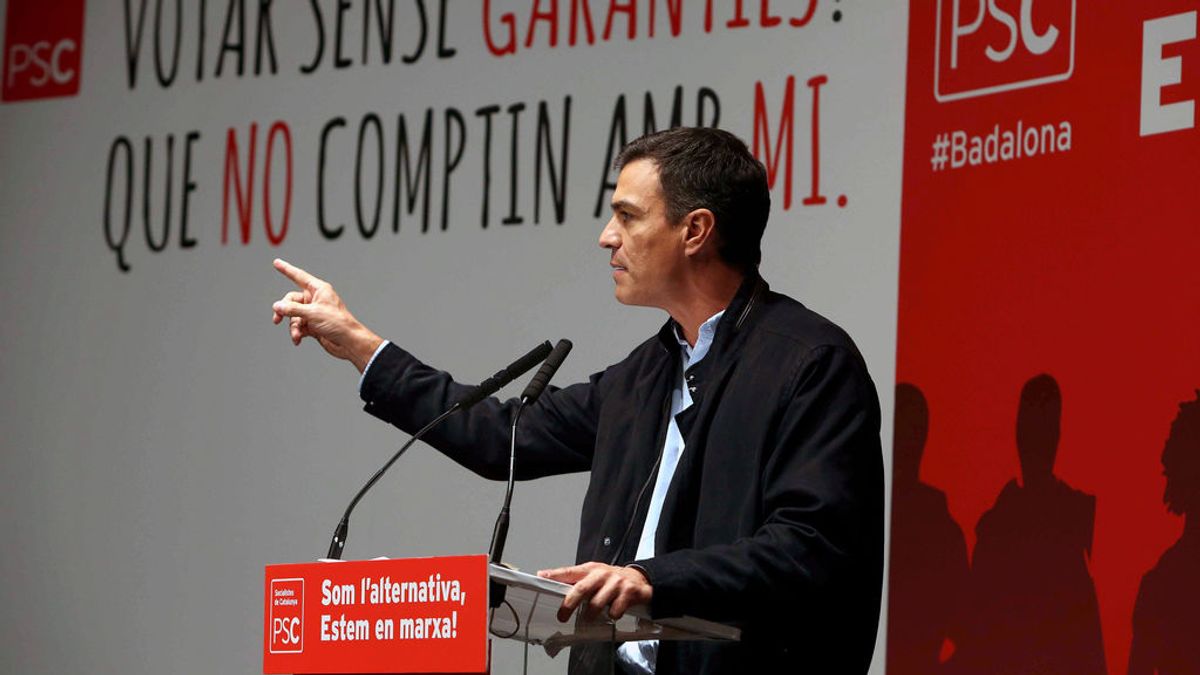 Pedro Sánchez avisa de que el referéndum busca "romper" España y no echar a Rajoy