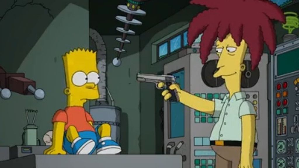 Bart Simpson y actor secundario Bob