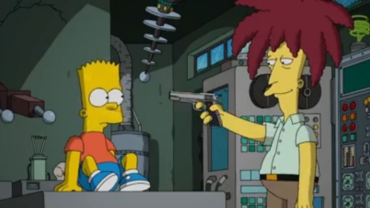 Bart Simpson y actor secundario Bob