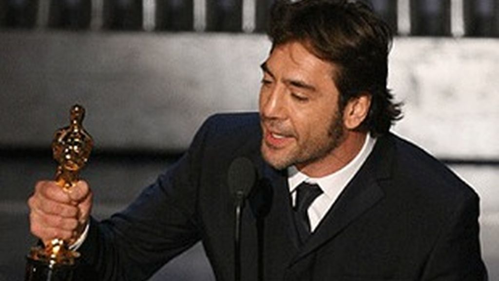 Javier Bardem, el año pasado, con su Oscar al mejor secundario.