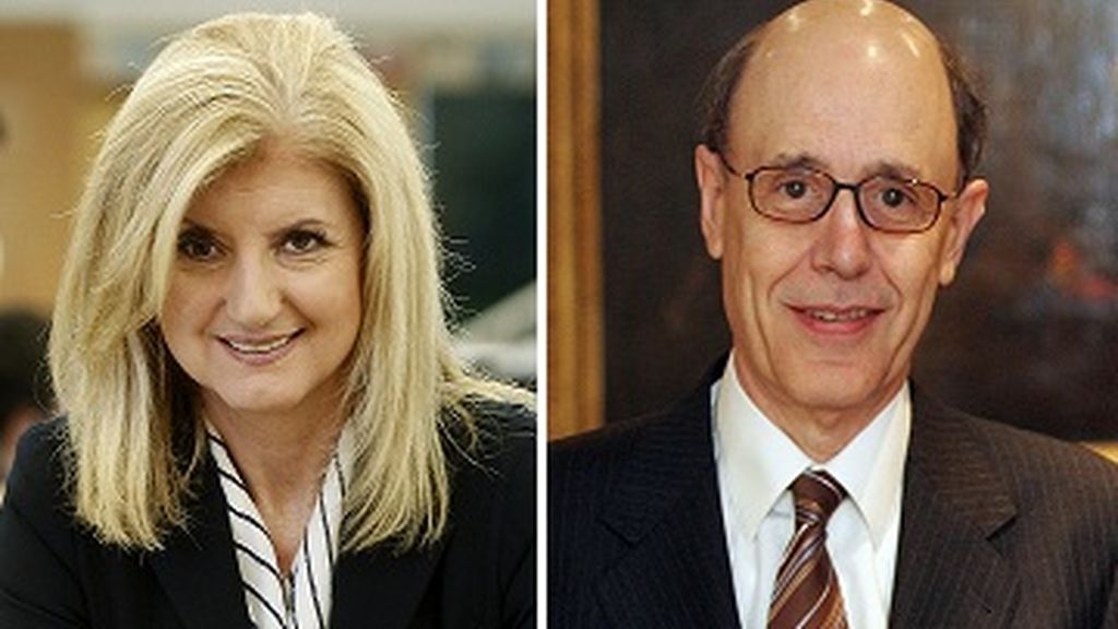 Arianna Huffington y José Luis Leal