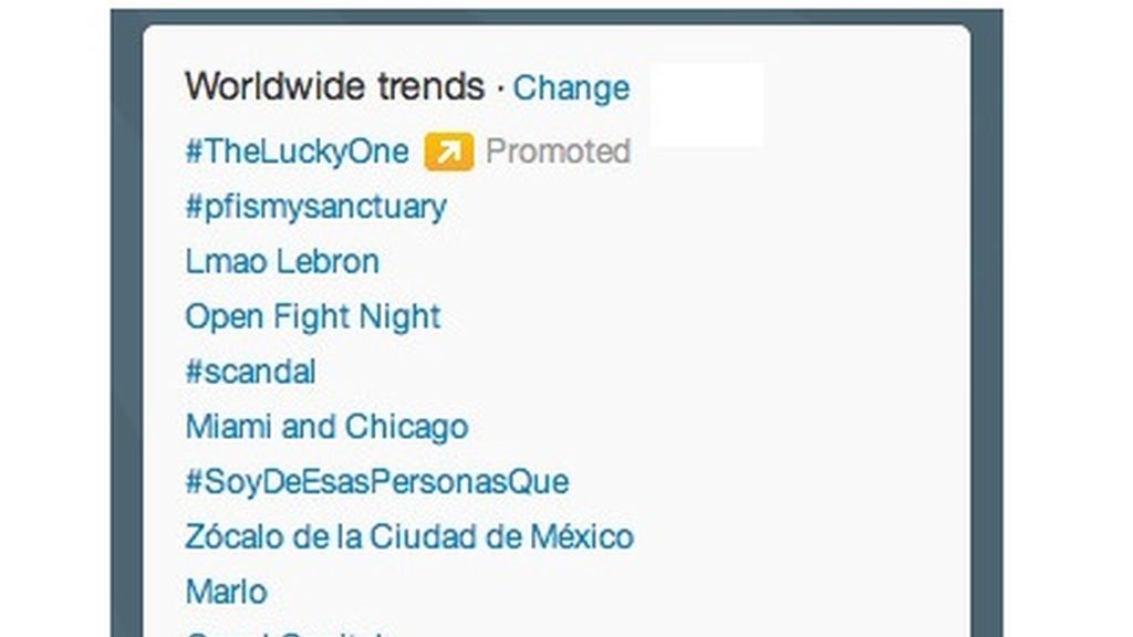 Twitter Trending Topic promocionado