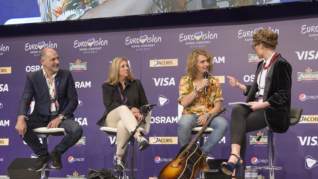 Manel Navarro - primer ensayo Eurovisión 2017 en Kiev
