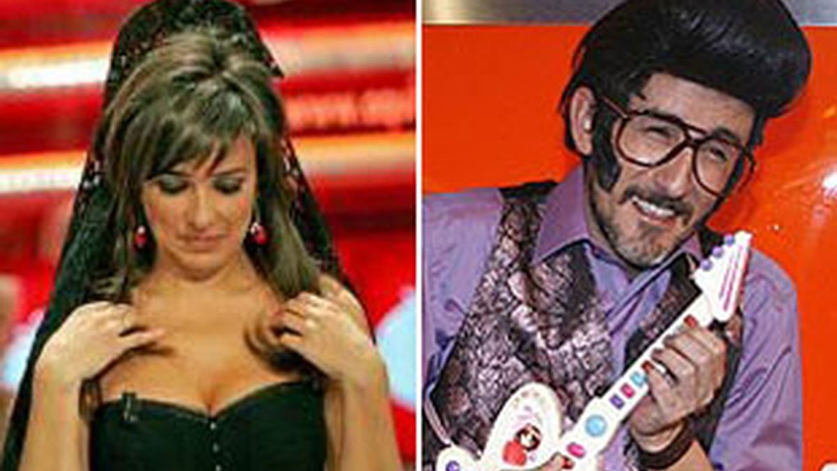 Carmen Alcayde en el último program de 'Aqui hay tomate' y Chiquilicuatre en Eurovisión.
