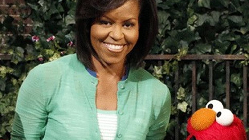 Michelle Obama, en 'Barrio Sésamo'.