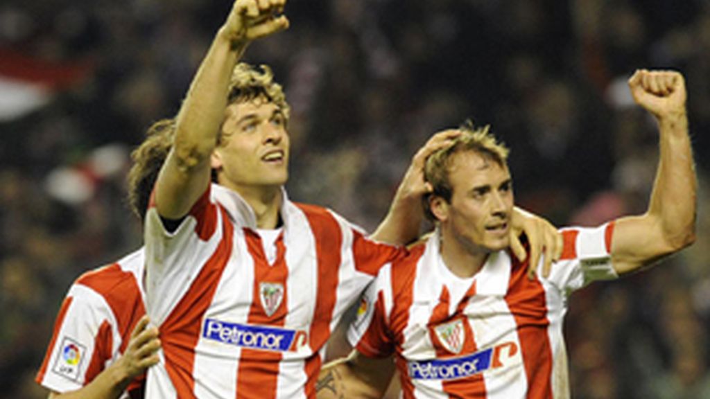 Llorente y Yeste, jugadores del Athletic.