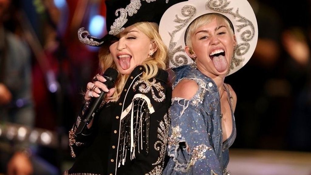 Madonna y Miley Cyrus