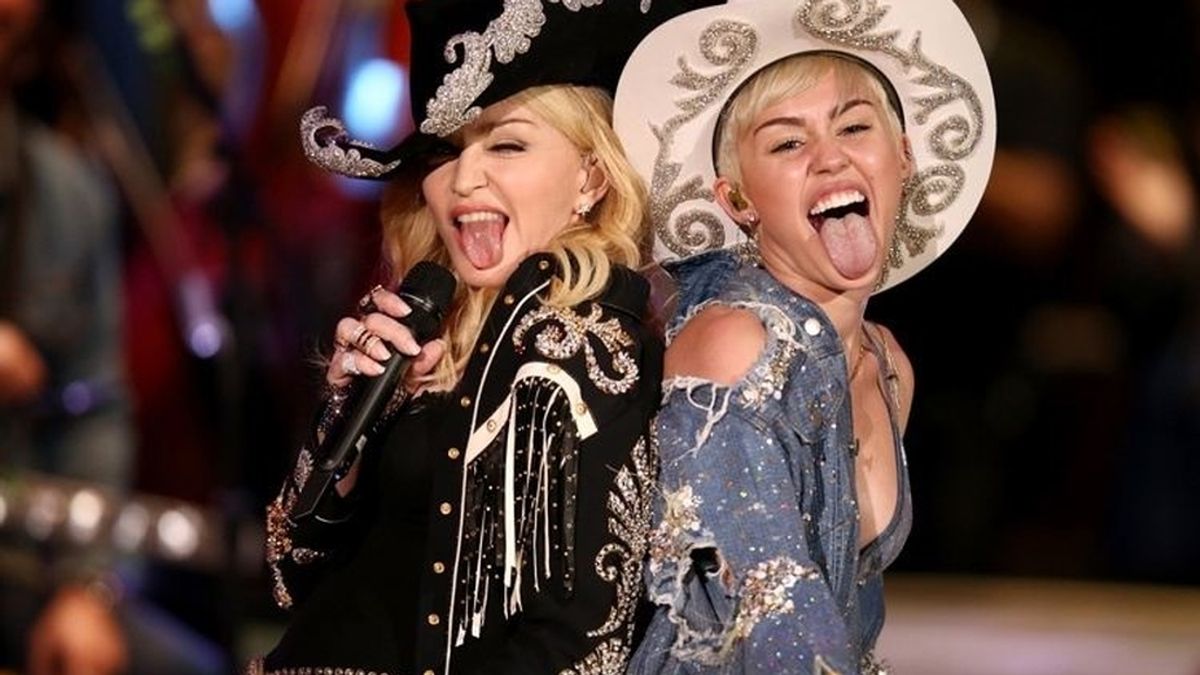 Madonna y Miley Cyrus