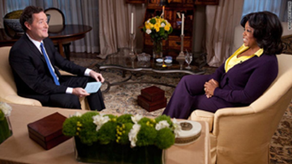 Piers Morgan con Oprah Winfrey.