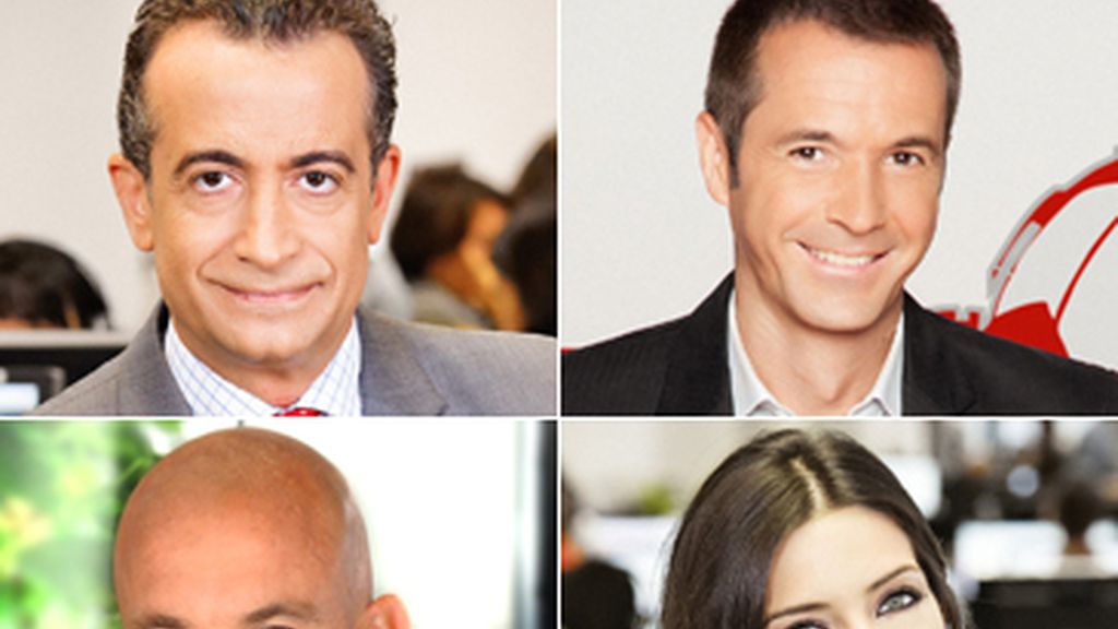 JJ Santos, Manu Carreño, RamónFuentes y Sara Carbonero