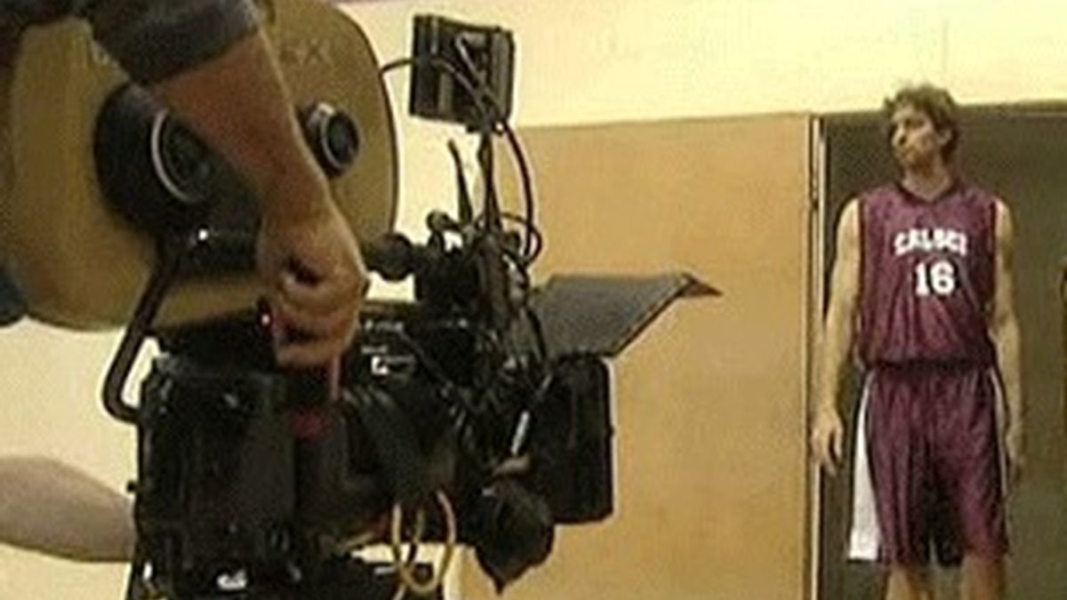 Pau Gasol, en la grabación de 'Numbers'.