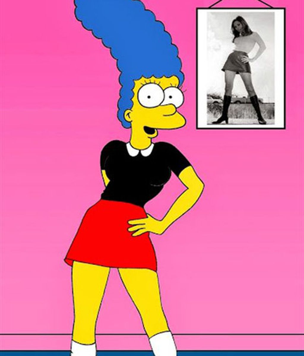 ¿Cómo le queda la ropa de Audrey Hepburn, Lady Di o la princesa Catalina  a la esposa de Homer?