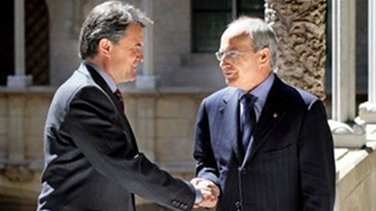 Artur Mas (CiU) y José Montilla (PSC), candidatos a la presidencia de la Generalitat de Cataluña.