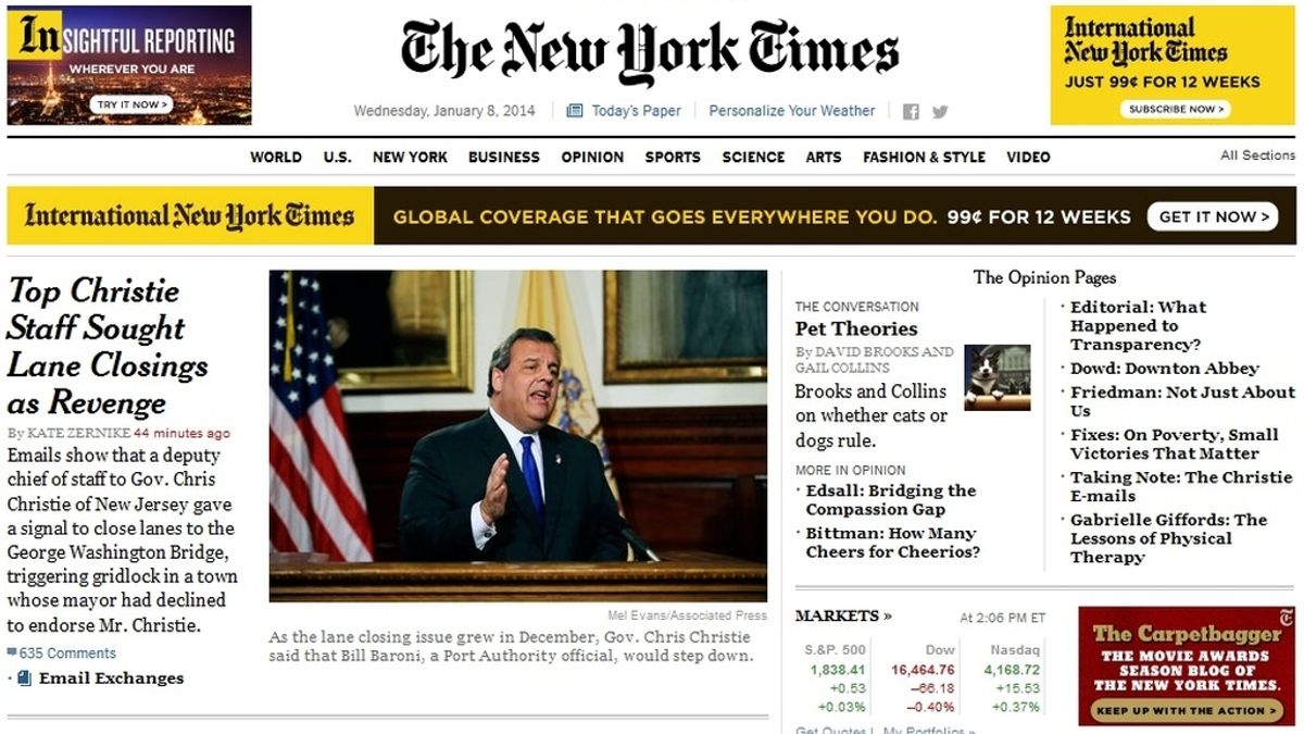 'The New York Times' renueva su diseño web