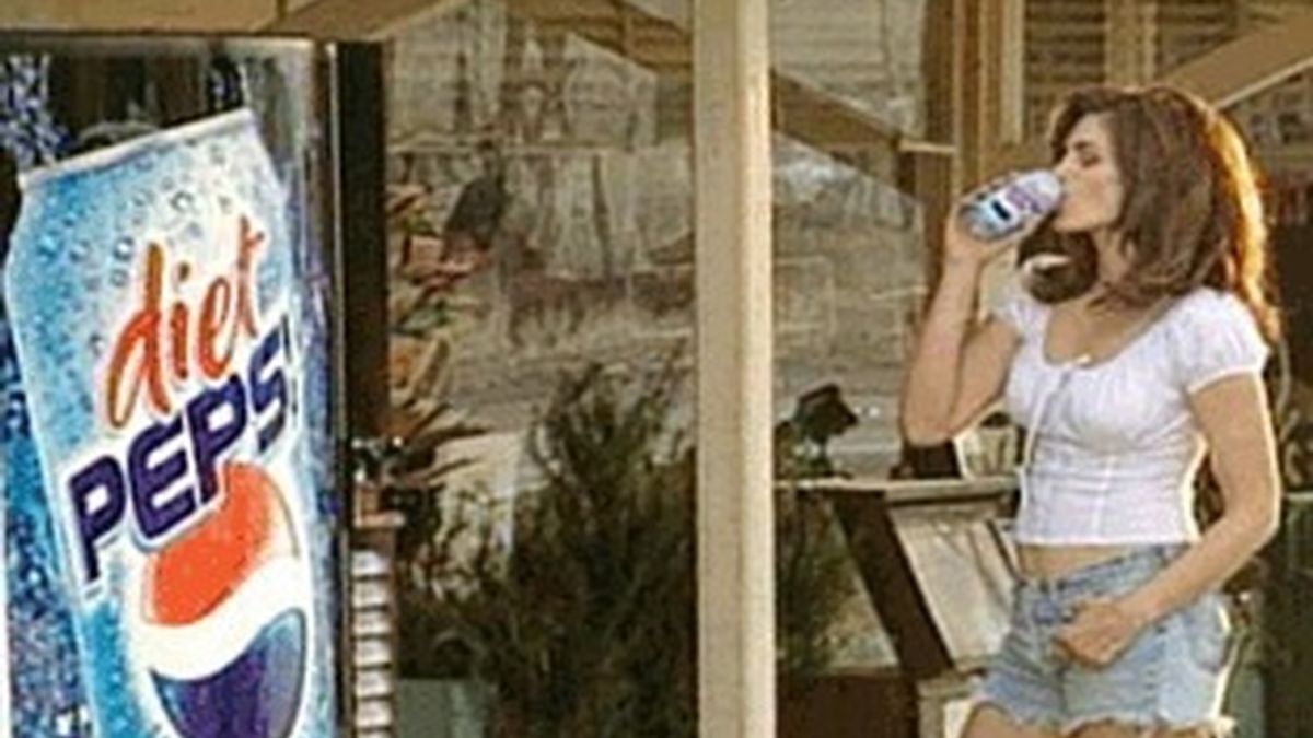 Cindy Crawford en una de las campañas de Pepsi.