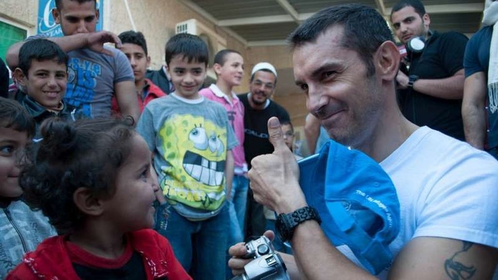 Jesús Vázquez en Siria con Acnur