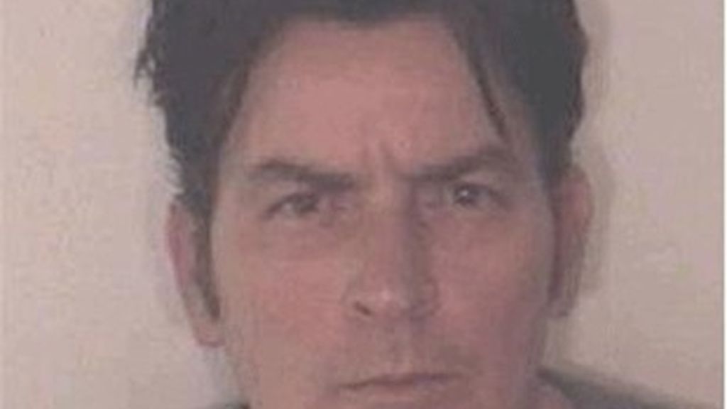 Charlie Sheen, tras su detención.