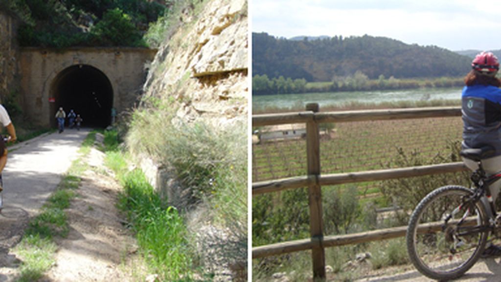 túnel y lago
