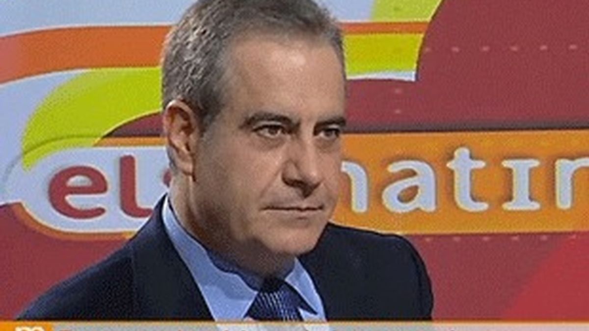 El ministro de Trabajo, Celestino Corbacho, en 'Els matins', de TV-3.