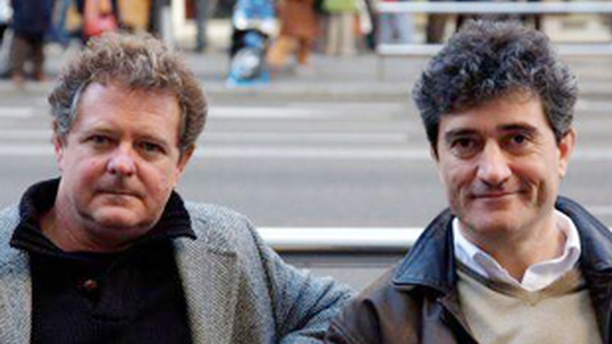 Juan Luis Cano (izquierda) y Guillermo Fesser, el dúo 'Gomaespuma'.
