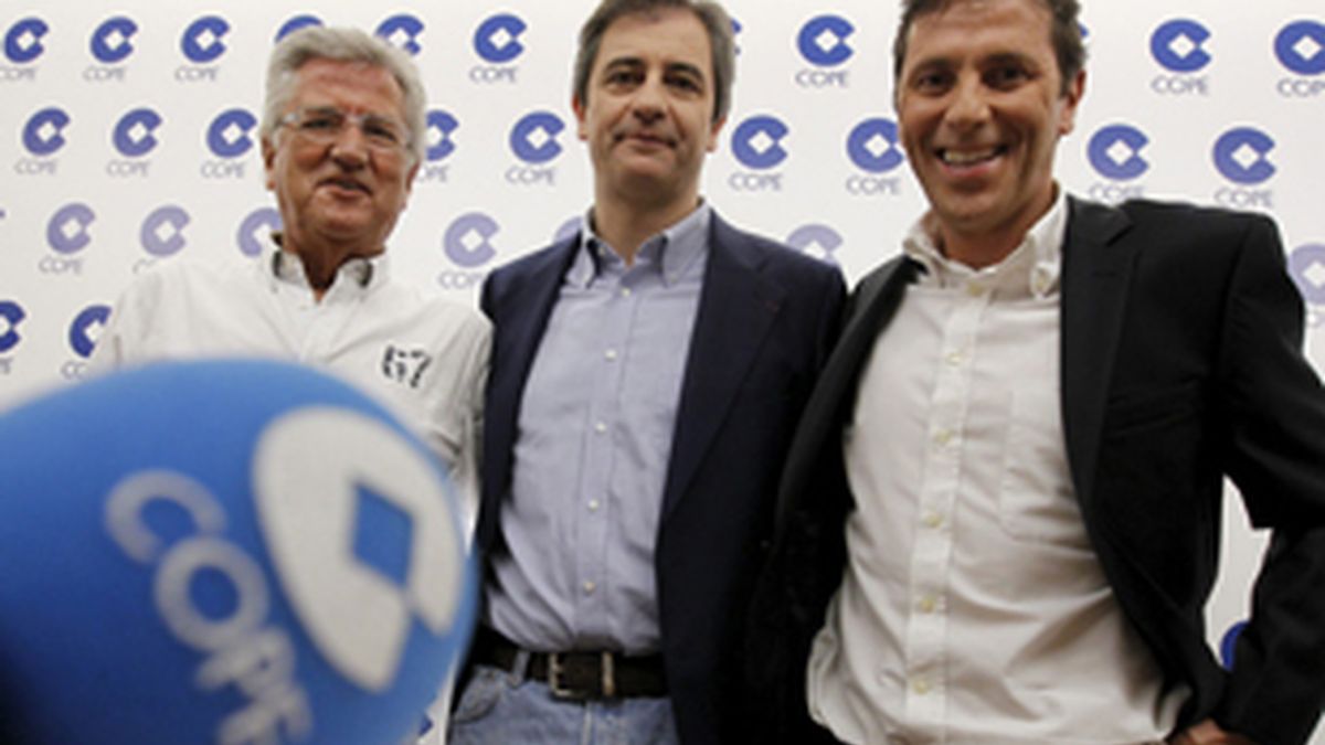 De izquierda a derecha, Pepe Domingo Castaño, Manolo Lama y Paco González.