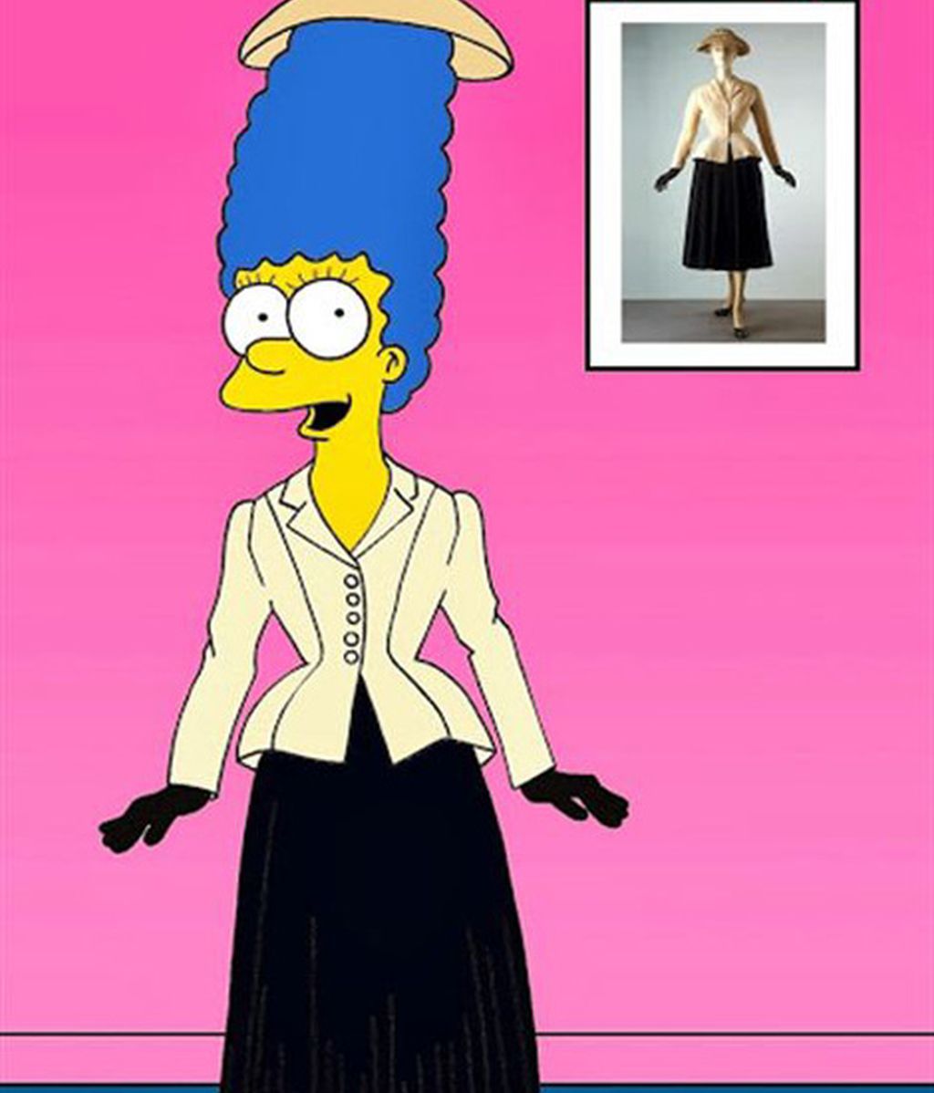 ¿Cómo le queda la ropa de Audrey Hepburn, Lady Di o la princesa Catalina  a la esposa de Homer?