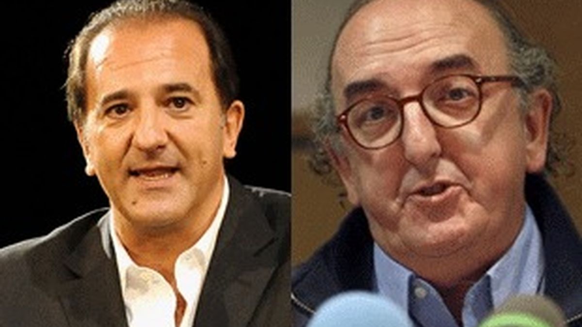 José Miguel Contreras, consejero delegado de La Sexta (izquierda), y Jaume Roures, presidente de Mediapro.