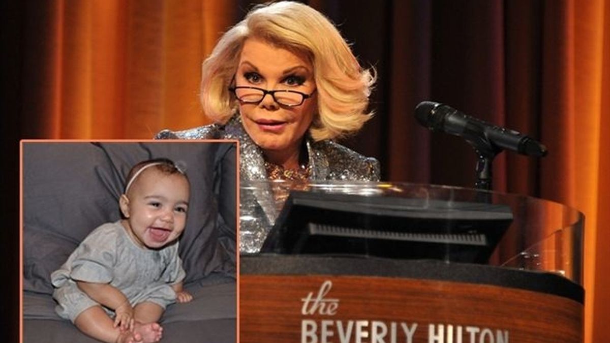 La presentadora Joan Rivers llama "fea" a la pequeña North West