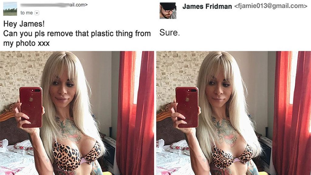 Piden a James Fridman que arregle sus fotos y el resultado les deja perplejos