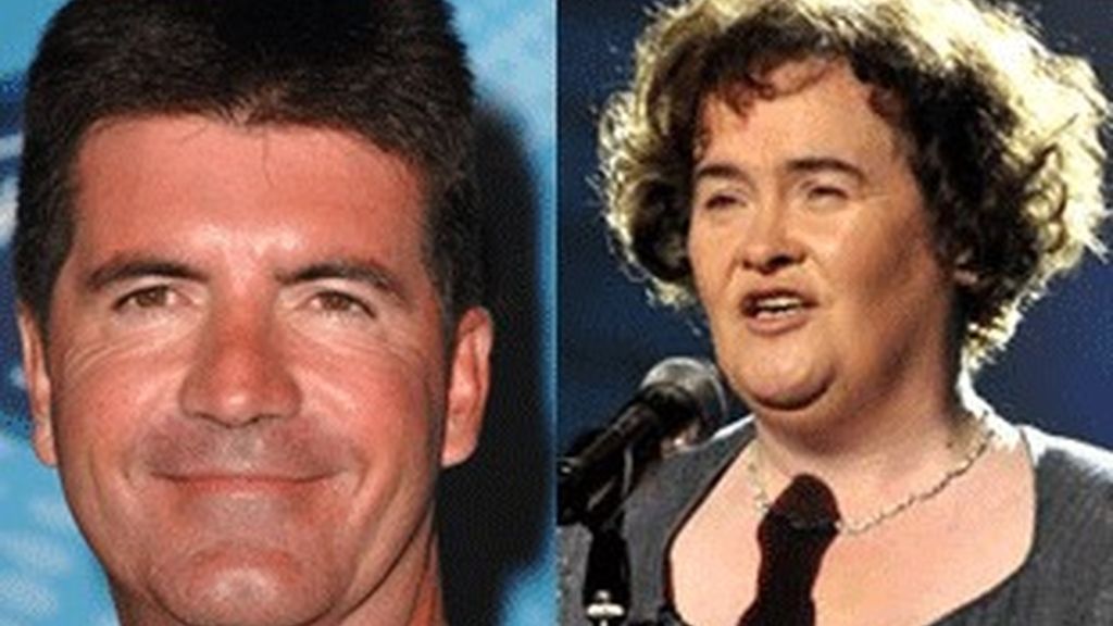 Simon Cowell y Susan Boyle.