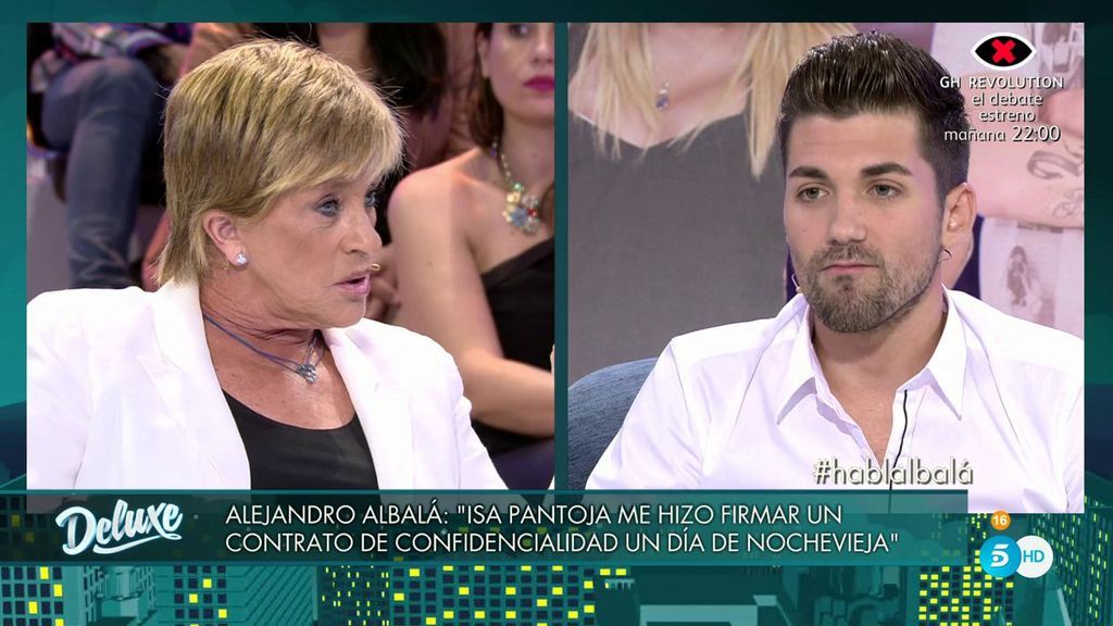 Albalá: "Isa Pantoja me hizo firmar un contrato de confidencialidad en Nochevieja"