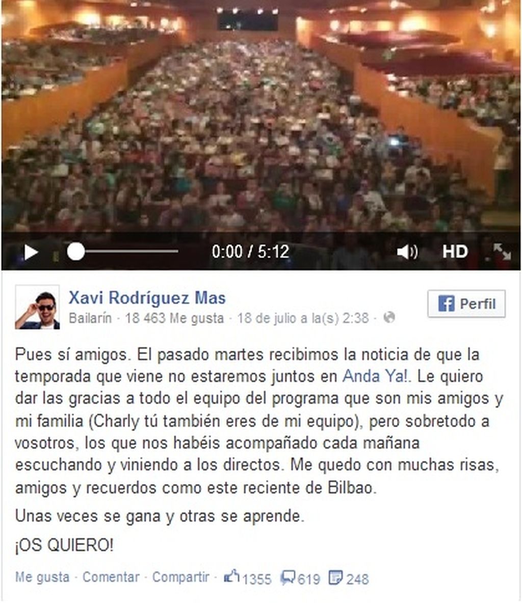 Xavi Rodríguez Facebook