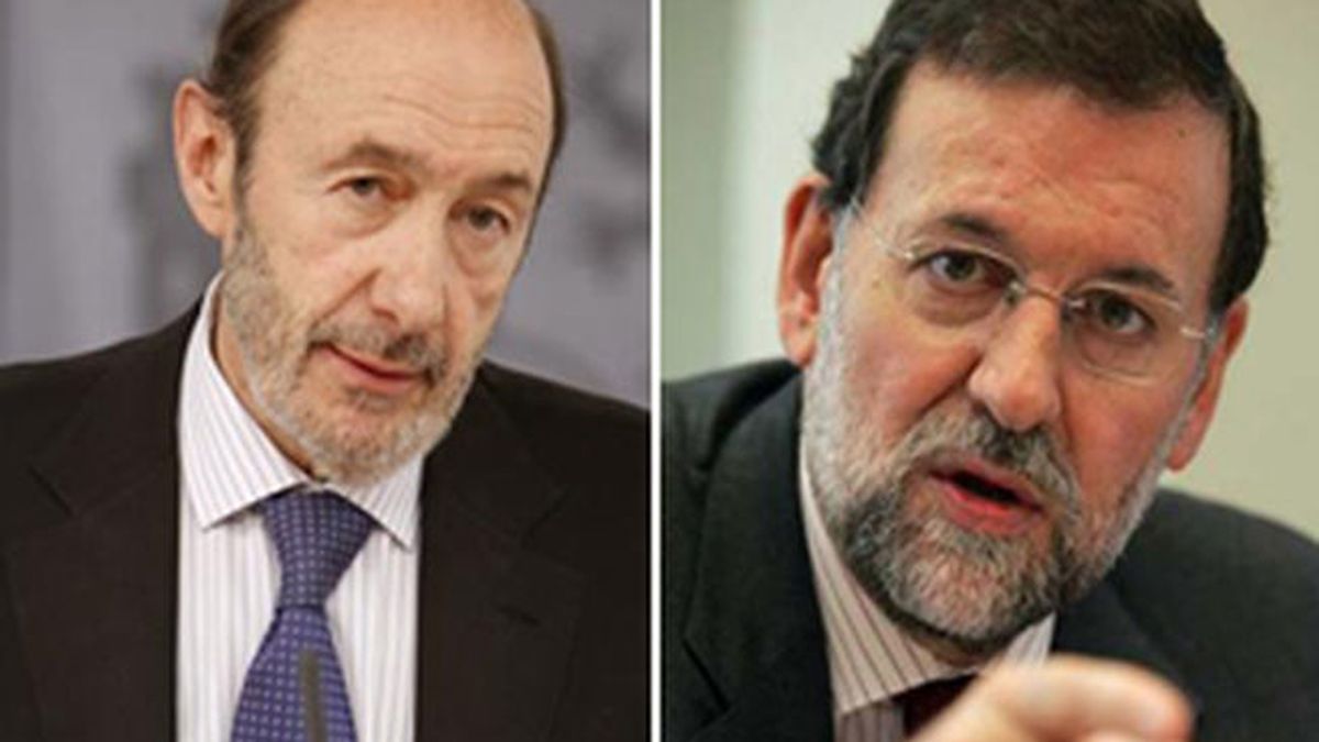 Rubalcaba y Rajoy