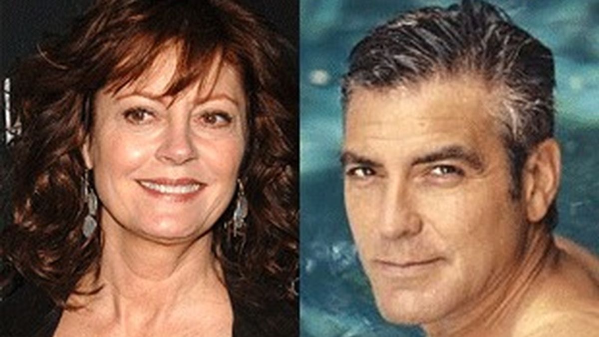 Susan Sarandon y George Clooney.