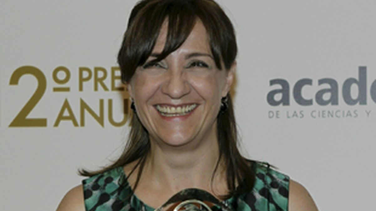 Blanca Portillo, con el premio a la mejor actriz.