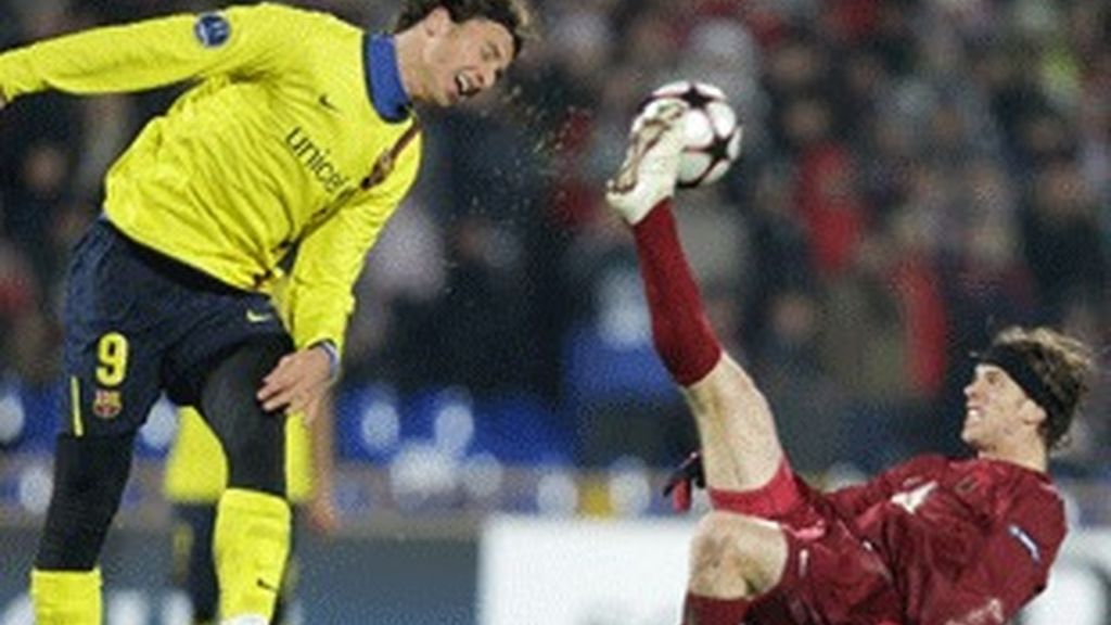 Partido del Barça en la Champions que el pasado miércoles ofrecieron las autonómicas.