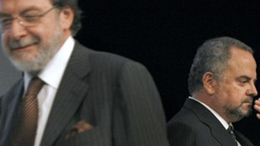 Juan Luis Cebrián (izquierda) e Ignacio Polanco, consejero delegado y presidente, respectivamente, de Prisa.