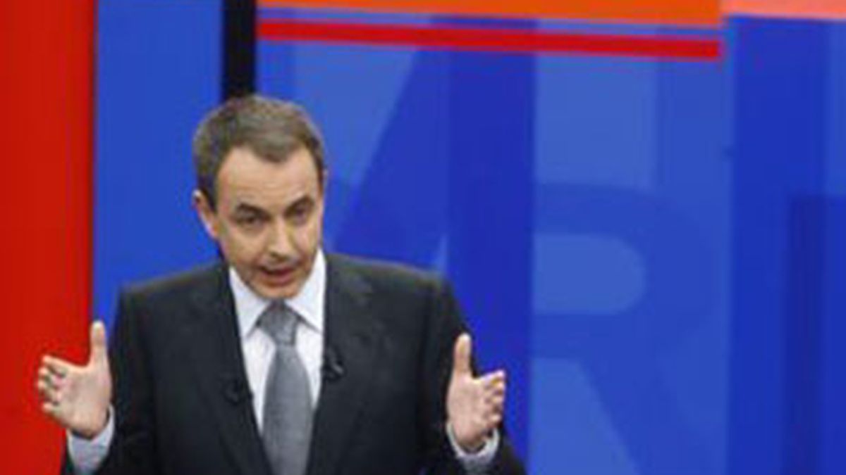 José Luis Rodríguez Zapatero, en la primera edición de 'Tengo una pregunta para usted'.