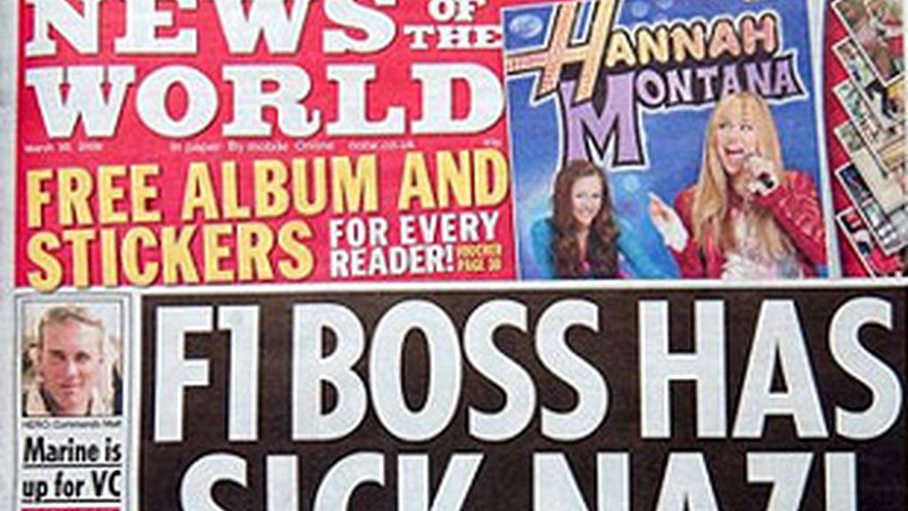 El periódico dominical 'News of the World'.