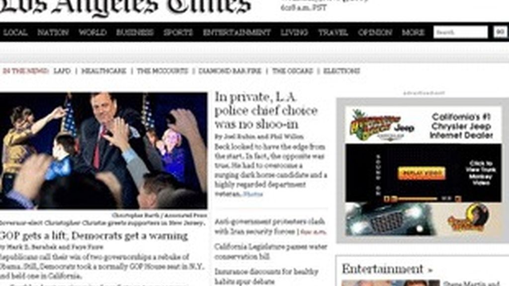 Los diarios de Tribune se harán una semana sin teletipos