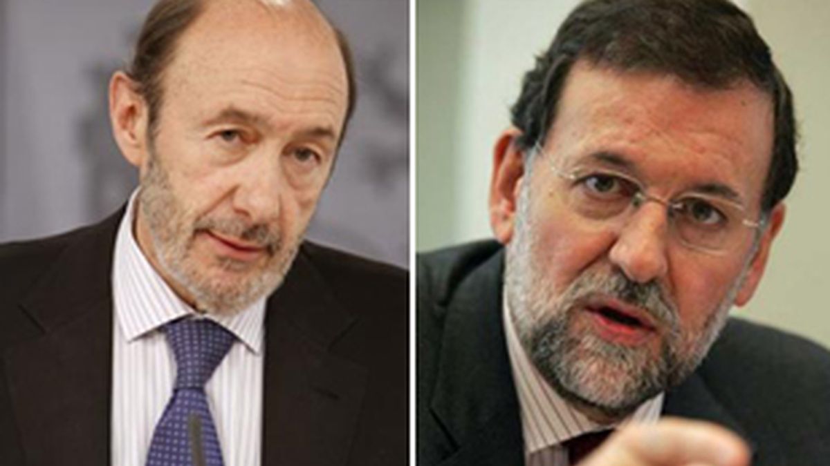 Rubalcaba y Rajoy.