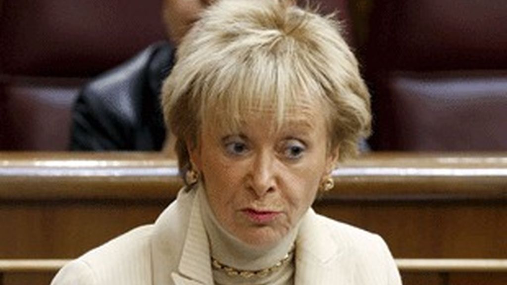 María Teresa Fernández de la Vega en el Congreso.