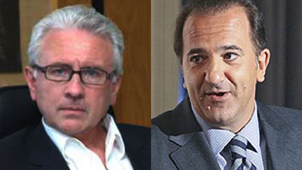 De izq. a der.: el director general de Cuatro, Daniel Gavela, y el consejero delegado de La Sexta, José Miguel Contreras.