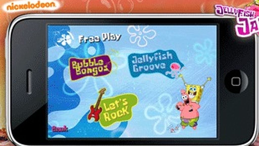 'Demo' de los juegos de 'Bob esponja' para iPhone.