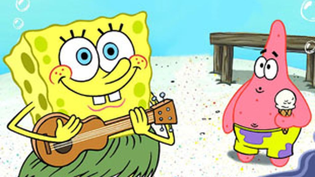 Bob Esponja (izquierda) y Patricio.
