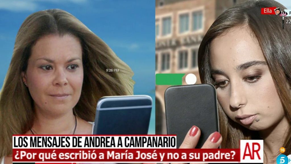 Los mensajes que intercambiaron Andrea Janeiro y María José Campanario