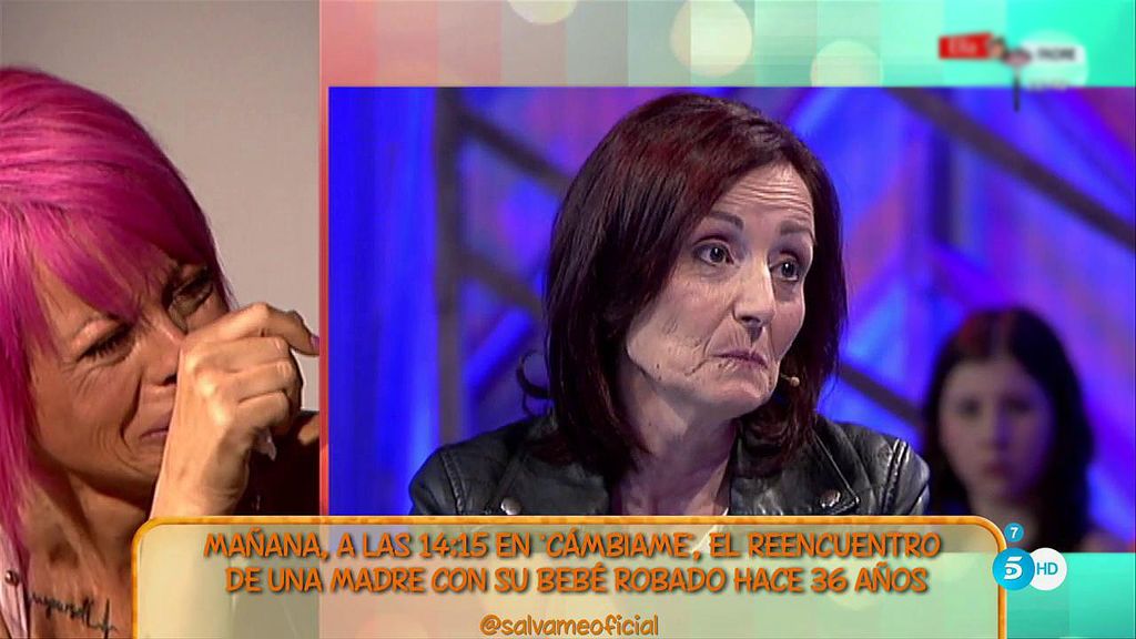 Una madre y su hija robada hace 36 años se reencuentran en 'Cámbiame' este martes 26 de septiembre