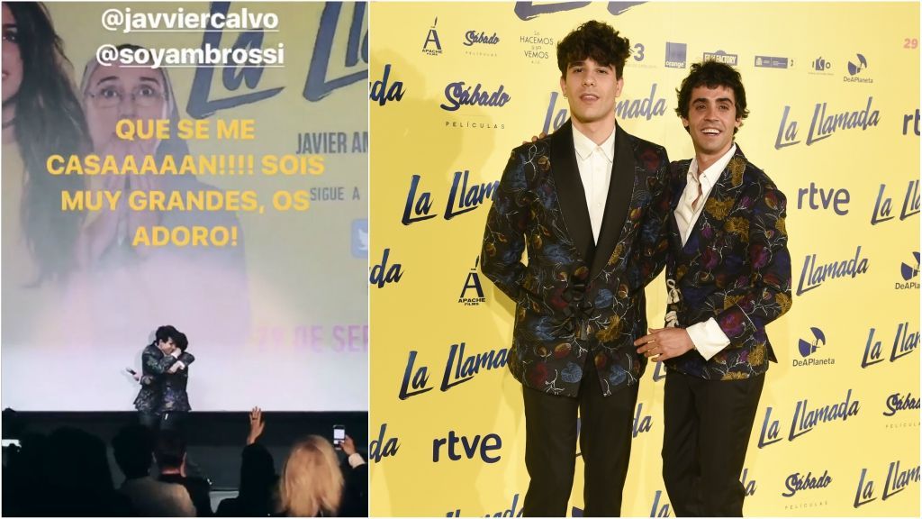 ¡'Bodón' a la vista! Los Javis se piden matrimonio en plena premier de 'La llamada'